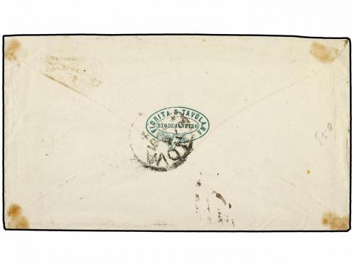 ✉ BRASIL. Sc. 72 (2). 1881. RÍO DE JANEIRO a GÉNOVA (Italia)