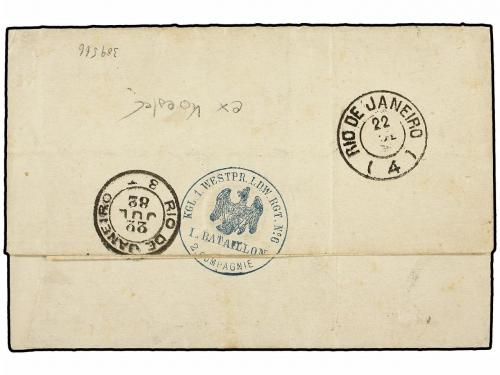✉ ALEMANIA. 1882 (June 22). Cover at double rate from GOERLI