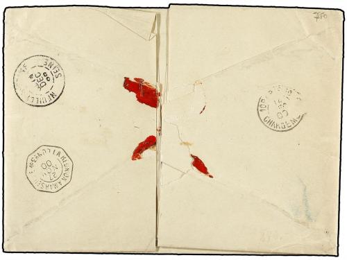 ✉ ZANZIBAR. Ce. 31. 1900 (Nov 25). Registered cover commerci