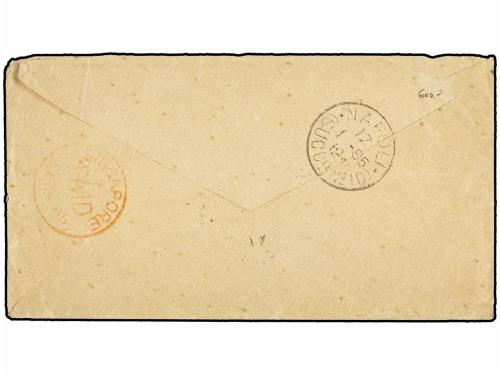 ✉ LEVANTE: CORREO AUSTRIACO. 1885 (January). Letter franked 