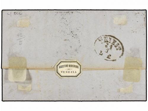 ✉ ALBANIA. 1871. Entire letter ex the Bianchi correspondence