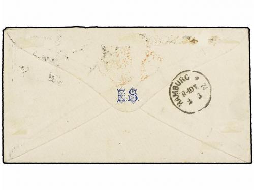 ✉ PORTUGAL: MADEIRA. Af. 19 (2). 1874. FUNCHAL a ALEMANIA. 8