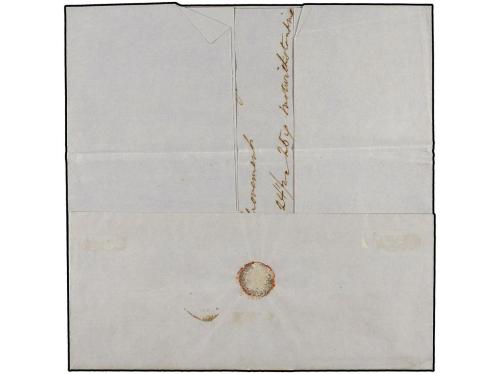 ✉ URUGUAY. 1858. BOSTON (U.S.A.) a BUENOS AYRES. Encaminada 