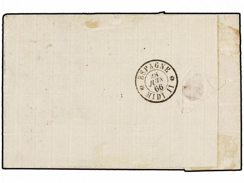 ✉ BELGICA. Yv. 18+18A+19. 1866. MOELENBEEK (Bruxelles) a MAD