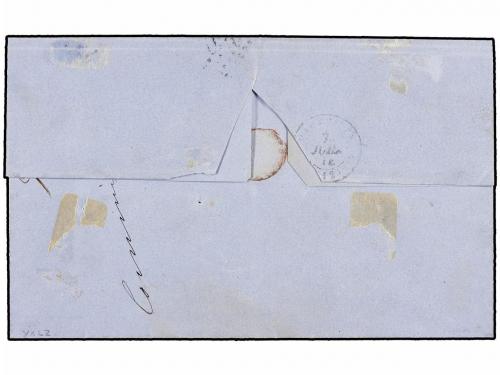 ✉ LEVANTE: CORREO FRANCES. 1874. ALEXANDRIE to FRANCE. Folde