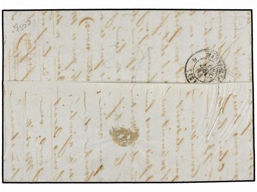 ✉ LEVANTE: CORREO FRANCES. 1865. ALEXANDRIE to FRANCE. Entir