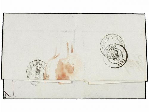 ✉ CUBA. 1877. HABANA a FRANCIA. Carta completa enviada sin f