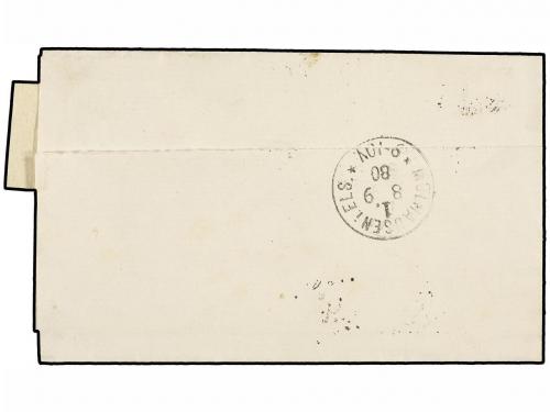 ✉ CHINA. 1880. SHAG-HAI to MULHOUSE (Alsace, Germany). Wrapp