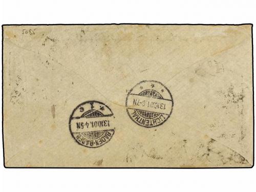 ✉ CHINA. 1901. SHANGHAI to GERMANY. Envelope franked with Ch