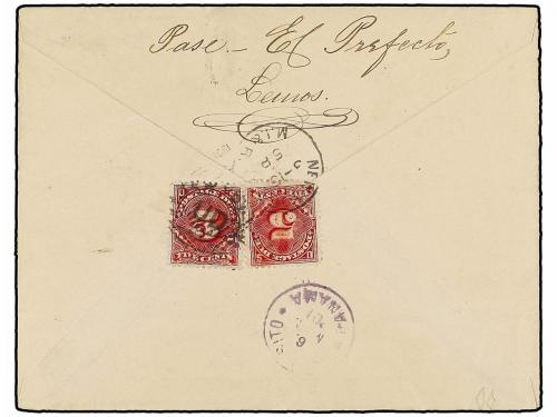 ✉ COLOMBIA. Yv. T-1. 1901. PROVISIONAL DE TUMACO. TUMACO a N