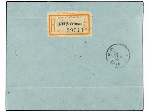 ✉ PORTUGAL. Af. 98/108. 1894. LISBOA a ALEMANIA. Series hast