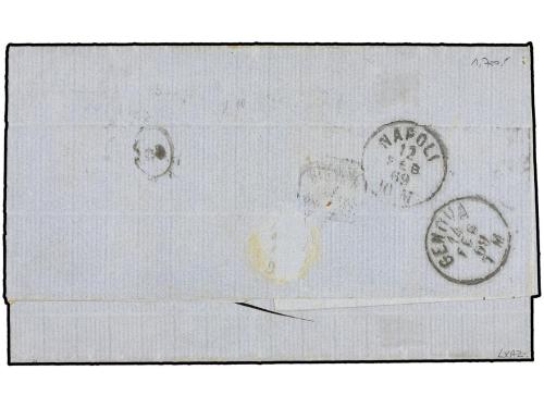 ✉ MALTA. Sg. 95. 1869 (Feb 8). Entire letter from MALTA bear
