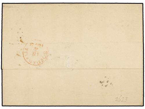 ✉ HOLANDA. N. 12IA,21C. 1873. AMSTERDAM a SOERABAJA (Indones