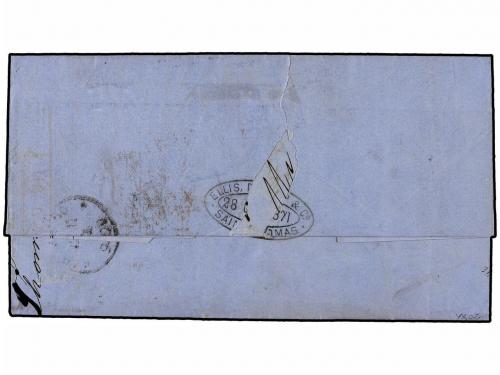 ✉ ANTILLAS DANESAS. 1871. ST. THOMAS a ALEMANIA. Circulada c