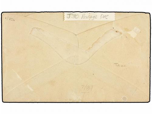 ✉ AUSTRALIA. 1899 (Dec 22). Underpaid cover to Papeete frank