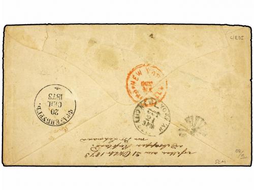 ✉ RUSIA. 1873 (Sept). Cover and complete original contents m