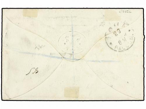 ✉ NIGERIA. 1882 (20 Sept.). Envelope from LAGOS to ROME (Ita