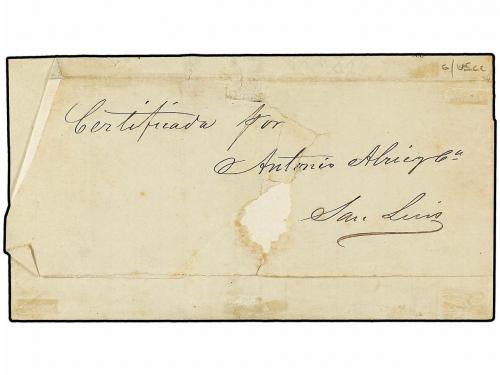 ✉ ARGENTINA. Sc. 12, 13 (2). 1868. SAN LUIS a MENDOZA. Envue