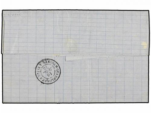 ✉ GUADALUPE. Ce. 14+22. 1875 (July 16). Entire letter from M