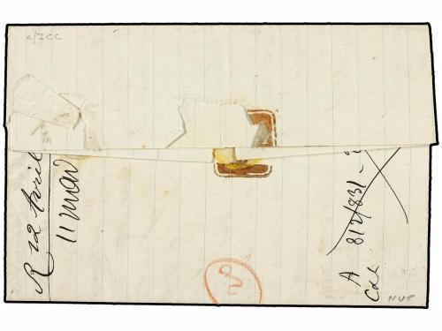 ✉ INDIA FRANCESA. Ce. 18+33. 1881 (March 19). Entire letter 