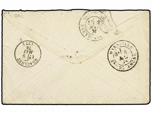 ✉ SENEGAL. Ce. 60. 1876. Cover, probably mailed by serving S