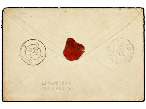 ✉ MAURICIO. 1867 (Sept. 18). Cover and complete contents wri