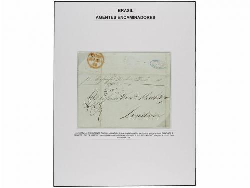 ✉ BRASIL. 1829-1871. AGENTES ENCAMINADORES. Colección montad