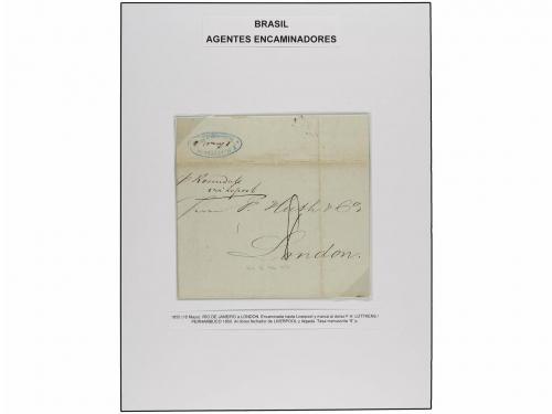 ✉ BRASIL. 1829-1871. AGENTES ENCAMINADORES. Colección montad