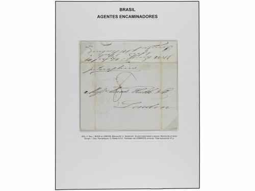 ✉ BRASIL. 1829-1871. AGENTES ENCAMINADORES. Colección montad