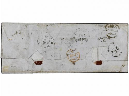 ✉ AUSTRALIA. 1853 (Dec.). NEW SOUTH WALES. ORANGE to LONDON.