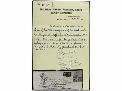 ✉ AUSTRALIA. 1853 (Dec.). NEW SOUTH WALES. ORANGE to LONDON.