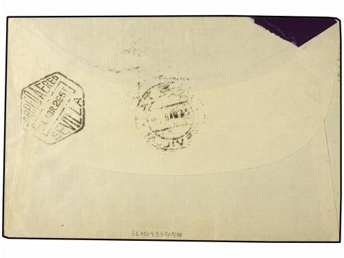 ¿ ZEPPELIN. 1929. SPAIN. FRIEDRISHAFEN a SEVILLA. Circulada