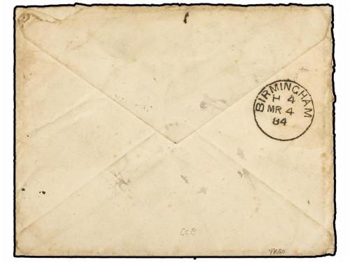 ✉ SUDAN. 1884. Sailor&#39;s letter cover endorsed from "M. Sulli