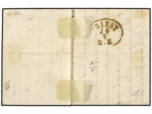 ✉ ALBANIA. 1870. Cover ex the Bianchi correspondence from VE