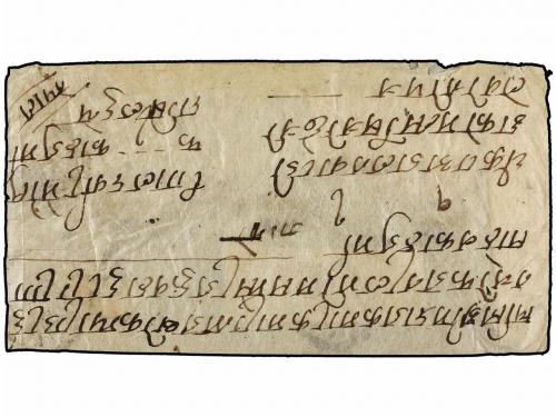 ✉ NEPAL. Mi. 23, 24. 1910 (July). DHANKUTA to KATHMANDU. Reg