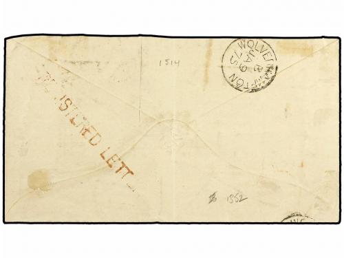 ✉ LAGOS. 1874 (7-Dec.). Envelope ex de "BAILEY" corresponden