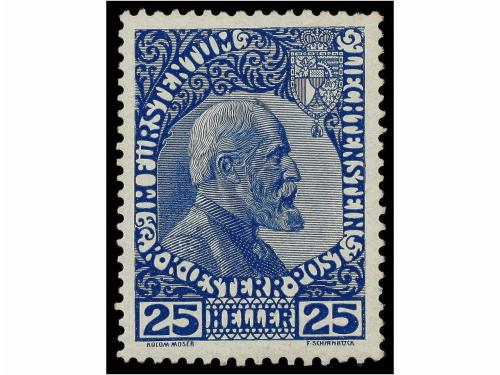 ** LIECHTENSTEIN. Mi. 1/3x. 1912. Complete set, never hinged