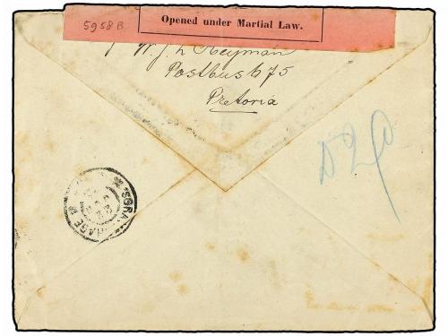¿ AFRICA DEL SUR. 1901. BOER WAR. PRETORIA to HOLLAND. 1/2 p