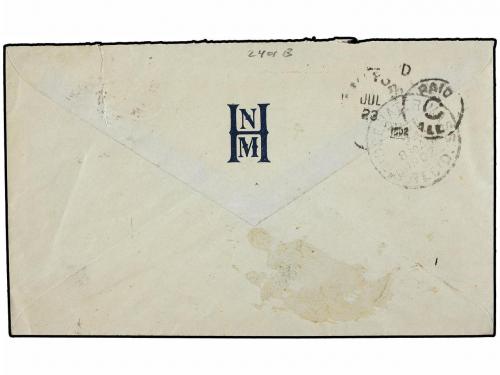 ✉ SALVADOR. Sc. 266, 268. 1902. SAN SALVADOR a U.S.A. 5 ctvo