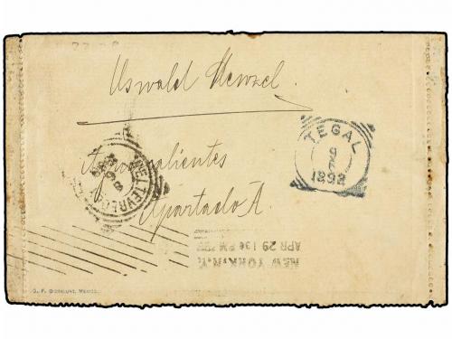 ✉ MEDALLAS ESPAÑOLAS. 1898. AGUAS CALIENTES a TAGAL (Isla de