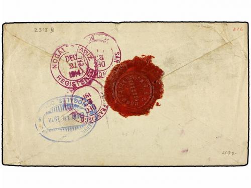 ✉ MEXICO. 1914. HERMOSILLO a SAN FRANCISCO. Circulado con se