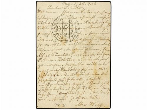 ✉ BRASIL. Sc. 86, 88. 1888. RÍO DE JANEIRO a ALEMANIA. Enter