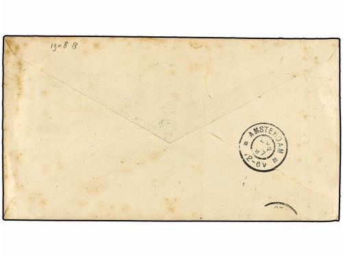 ✉ CHILE. 1897. VALPARAISO a HOLANDA. Entero Postal de 20 ctv