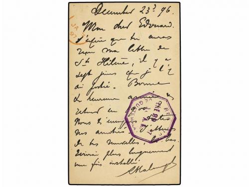 ✉ CABO DE BUENA ESPERANZA. 1896. CAPE TOWN to GUATEMALA. Pos