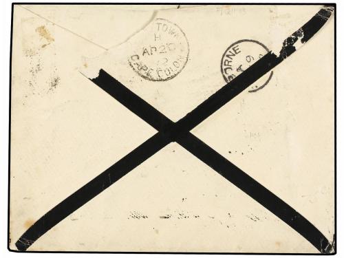 ¿ CABO DE BUENA ESPERANZA. 1892. PORT ELIZABET to ENGLAND. 1