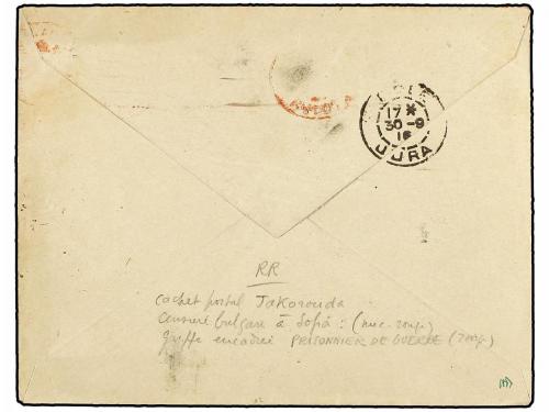 ✉ BULGARIA. 1916 (June 6). Letter from PHILIPPOLI to SEURRE.