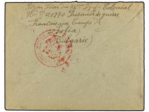 ✉ BULGARIA. (1917 ca.). Envelope from a French Prisoner of W