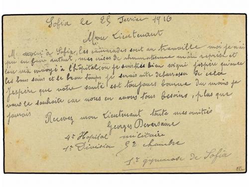 ✉ BULGARIA. 1916 (Feb.). Postcard from a Prisoner of War in 