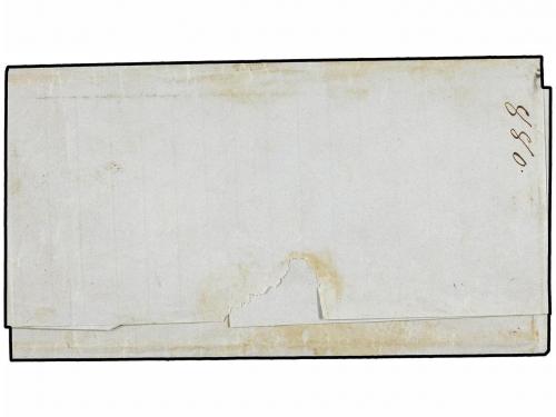 ¿ PERU. (1850 ca.). PIURA a LIMA. Envuelta marca VAPOR y PIU