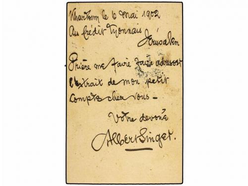 ✉ SUDAN. 1902. Uprated 3m. overprinted Stationery card, upra